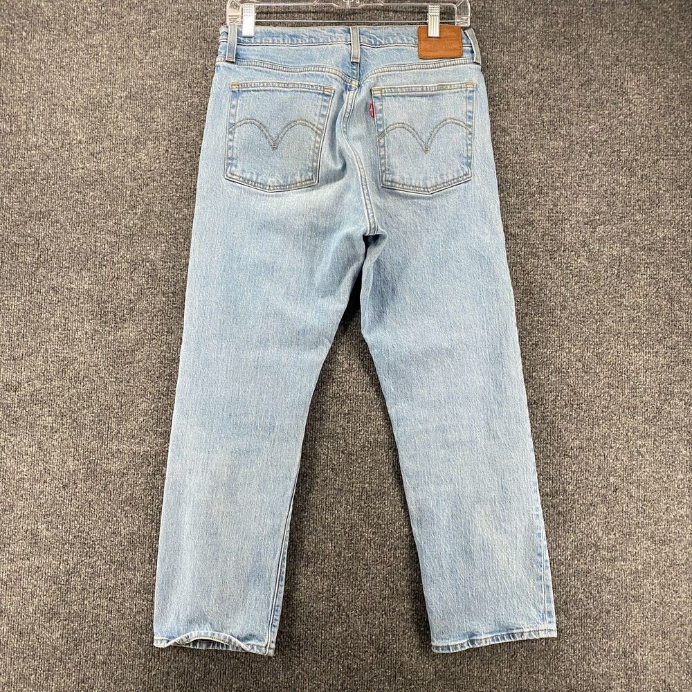 Levis Premium Jeans Womens‎ 29 Blue Wedgie Straight High Rise Button Fly Y2K - Picture 4 of 12
